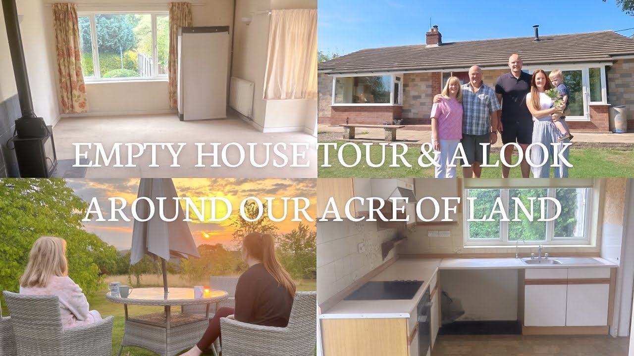 EMPTY HOUSE TOUR | 3 Bedroom Bungalow Fixer Upper & 1 Acre | Renovation & Kitchen Garden Plans