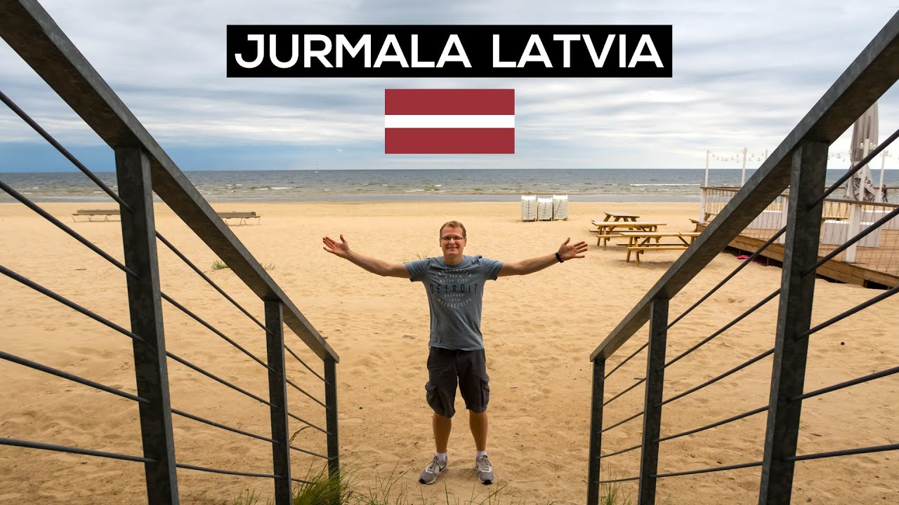 There’s a BEACH SCENE in LATVIA? | Train Ride to JURMALA 🇱🇻
