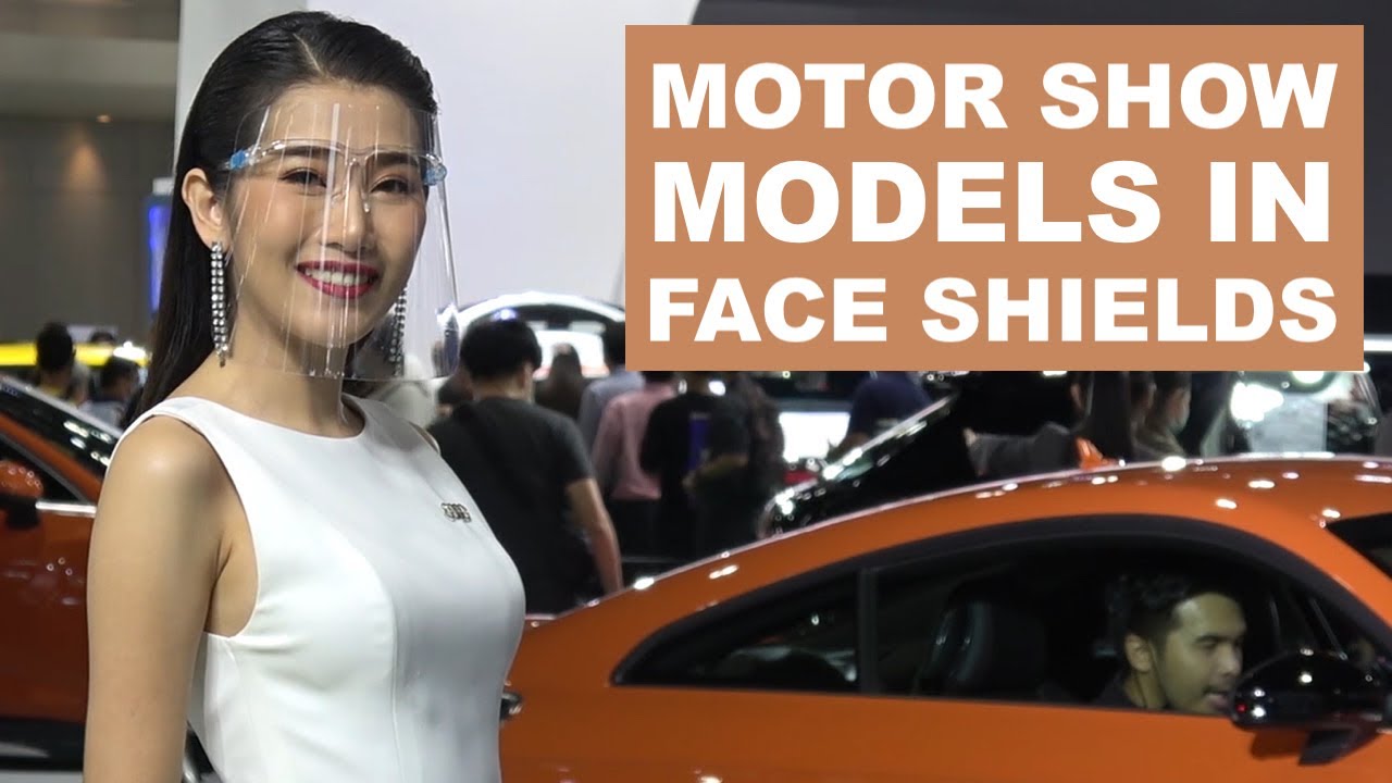Motor Show Models Wear Face Shields