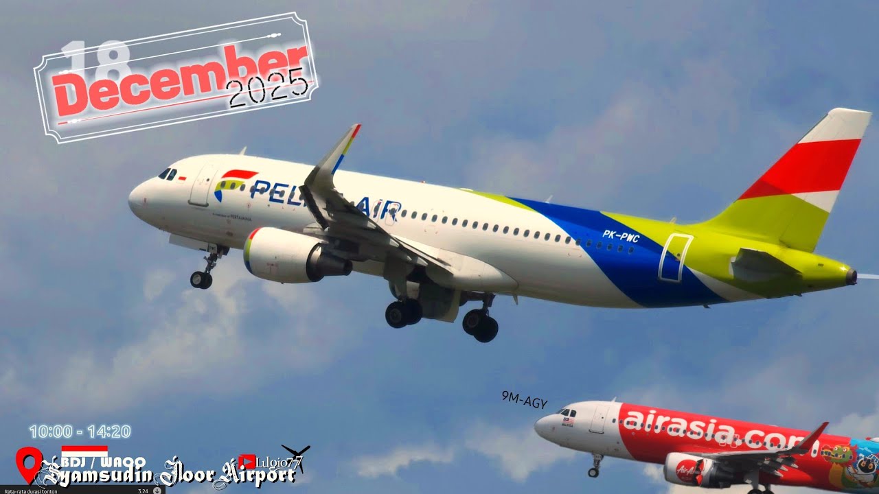 Planespotting Syamsudin Noor Airport BDJ 18 December 2025 