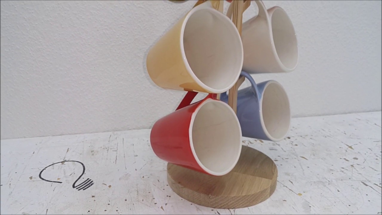 Wooden Mug Stand