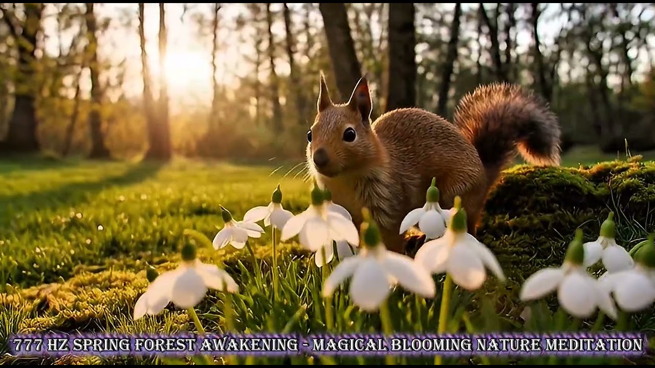 777 Hz Spring Forest Awakening | Magical Blooming Nature Meditation
