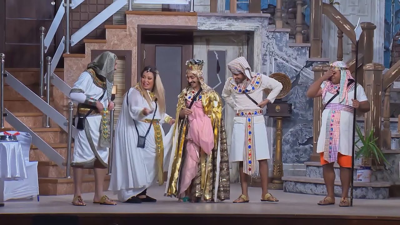 جزء مجمع من الكوميديا فى مسرحية اللوكاندة .. القدماء المصريين #اللوكاندة