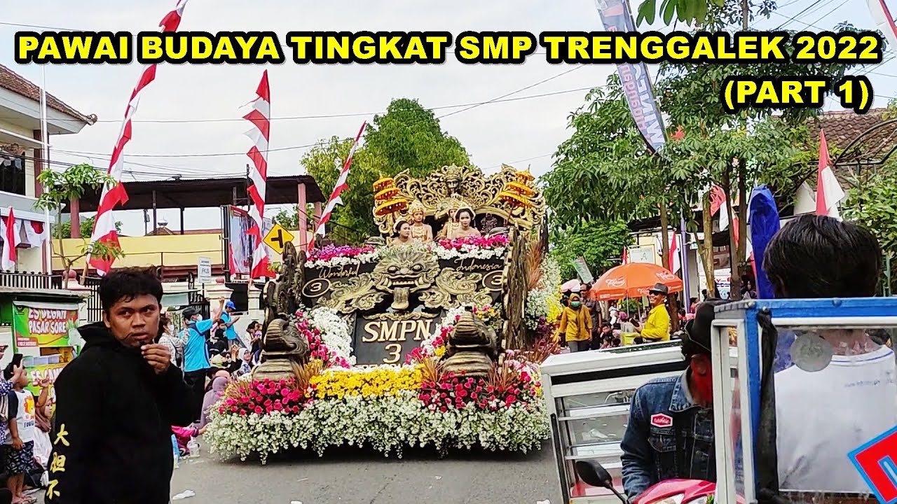 Ini yang kalian tunggu tunggu !! Kemeriahan pawai budaya tingkat SMP di Trenggalek 2022