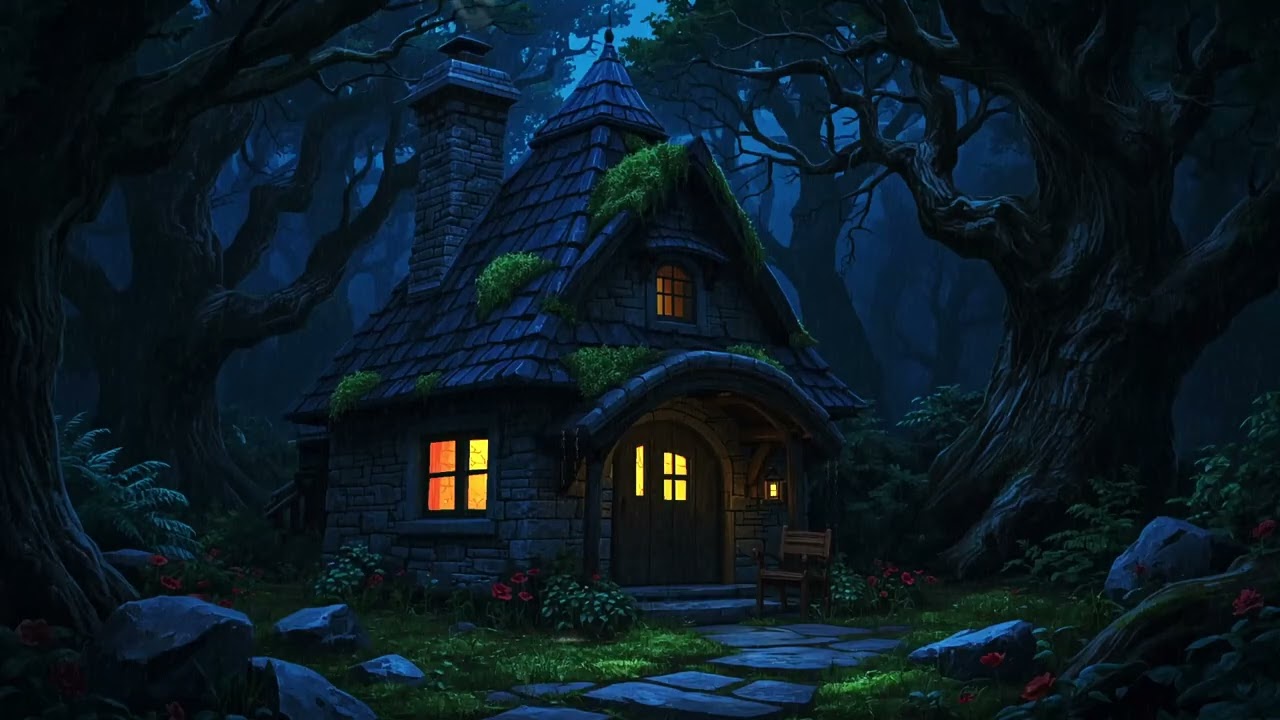 Deep Sleep Rain in the Enchanted Forest – Peaceful Nature Sounds