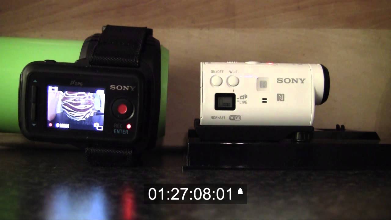 Sony action cam HDR AZ1 testing battery life with wifi monitor