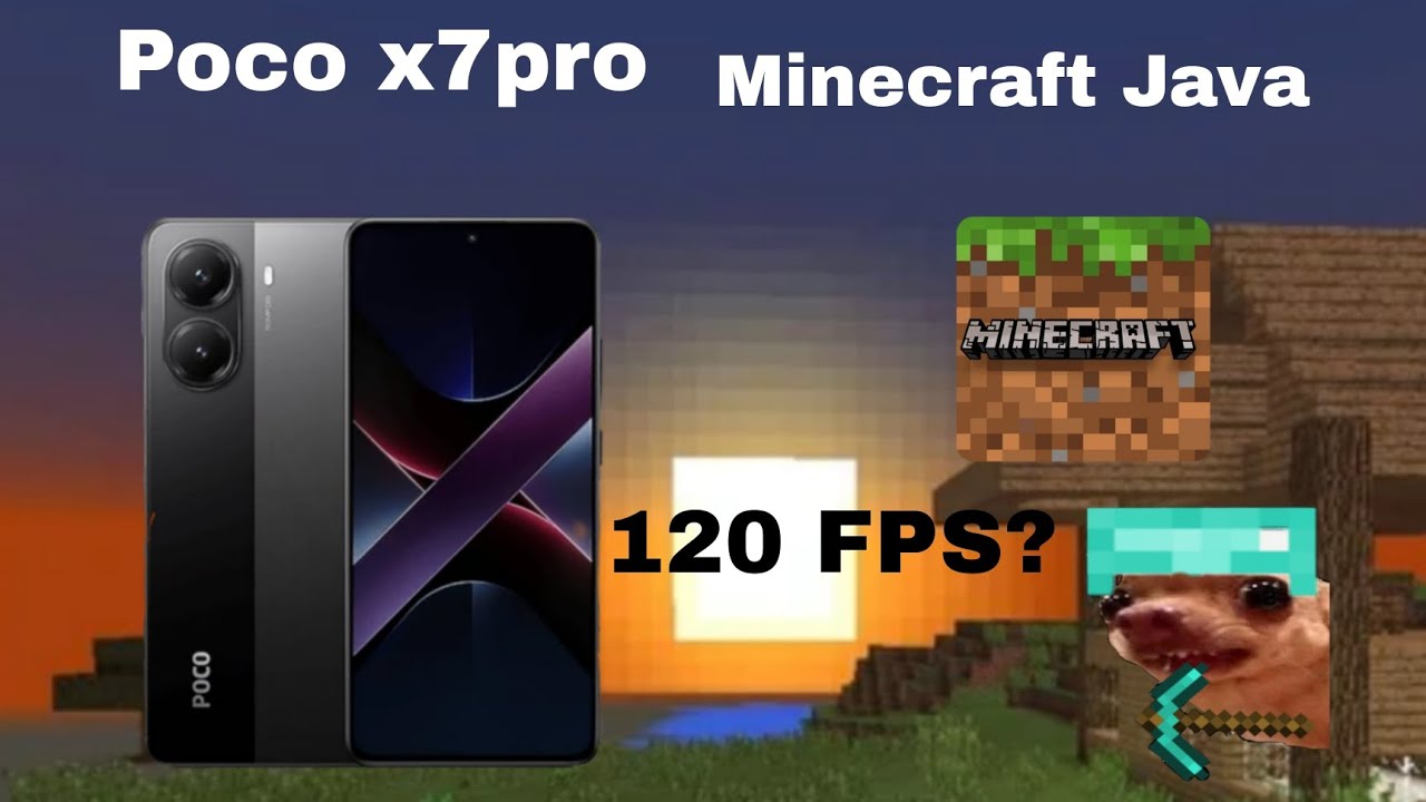 Jugando Minecraft Java En móvil (Poco X7pro