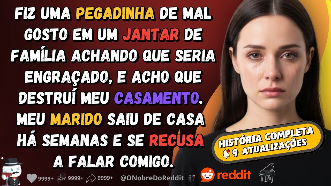 🗿🍷A história de uma mulher que destruíu seu casamento por causa de uma piada sem graça.