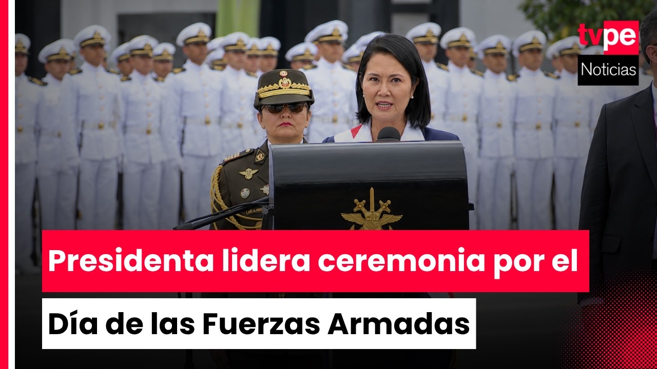 Presidenta Keiko Fujimori encabez&oacute; ceremonia por el D&iacute;a de las Fuerzas Armadas
