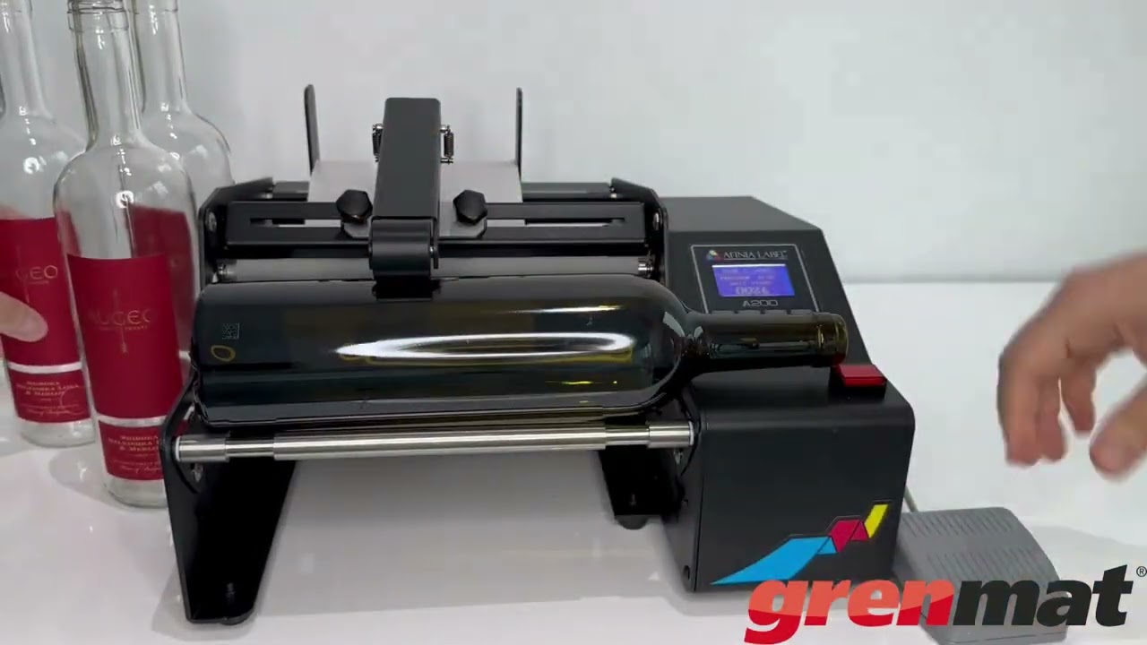 A200 Şarap Şişesi Etiketleme Makinesi