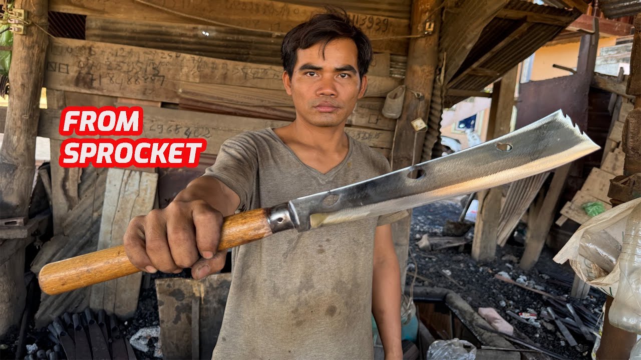 HOW TO MAKE KNIFE FROM SPROCKET.