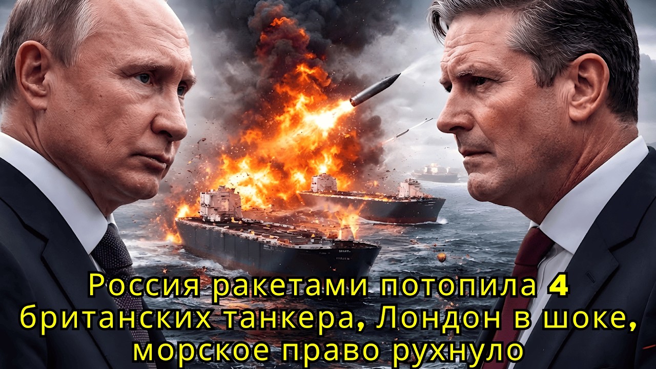 Россия ракетами потопила 4 британских танкера, Лондон в шоке, морское право рухнуло | Военный Обзор