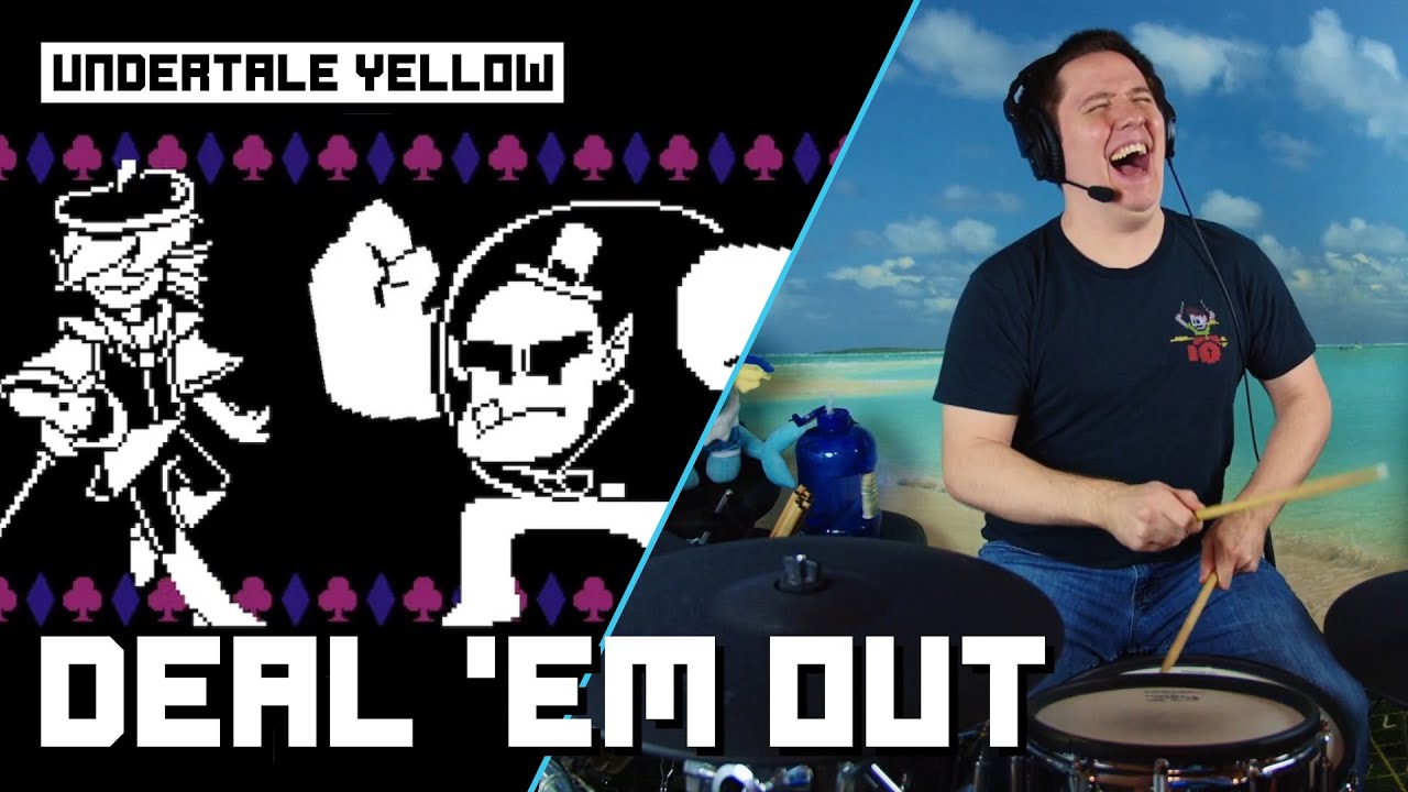 Deal 'Em Out From Undertale Yellow On Drums!