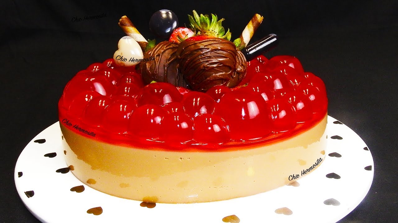 Gelatina de Fresa 🍓🍓y Dulce de Leche🥛👌🏼😋
