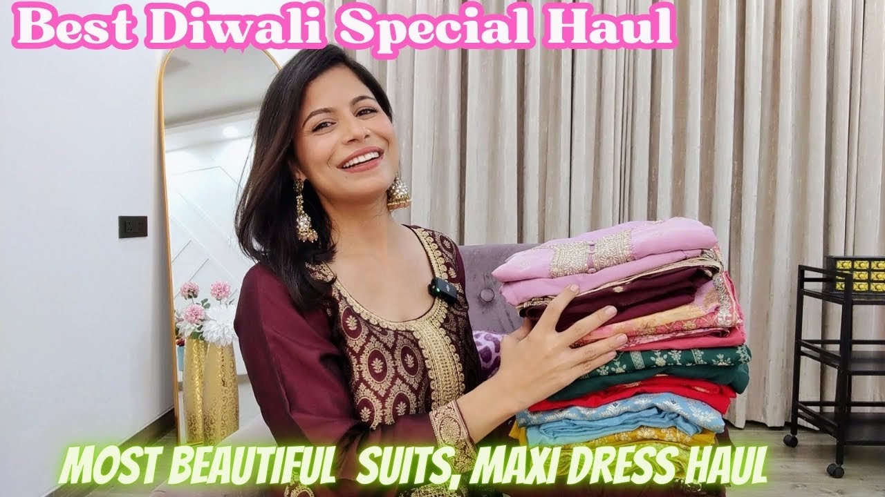 Kurta Pant Dupatta Sets, Sharara Set, Maxi Dress Haul l Diwali haul l Dream Simple