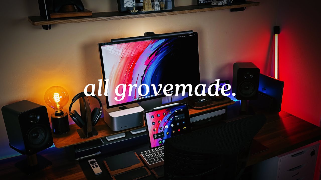 Мой полностью оборудованный рабочий стол Grovemade для повышения производительности в 2024 году!