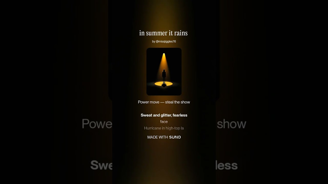 in summer it rains