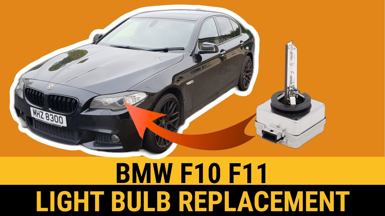 Как заменить лампу ближнего света в фарах BMW F10 F11, замена ксеноновых ламп, удаление и замена ...