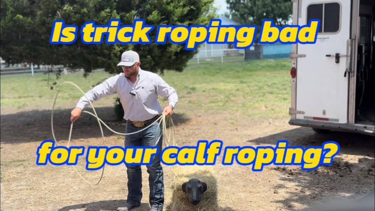 Is trick roping bad for your calf roping?