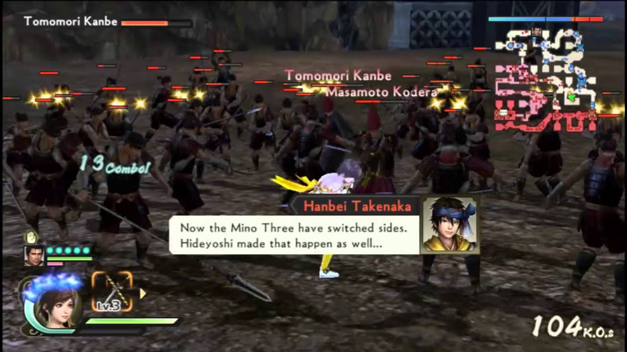 Геймплей Samurai Warriors 4 Vita