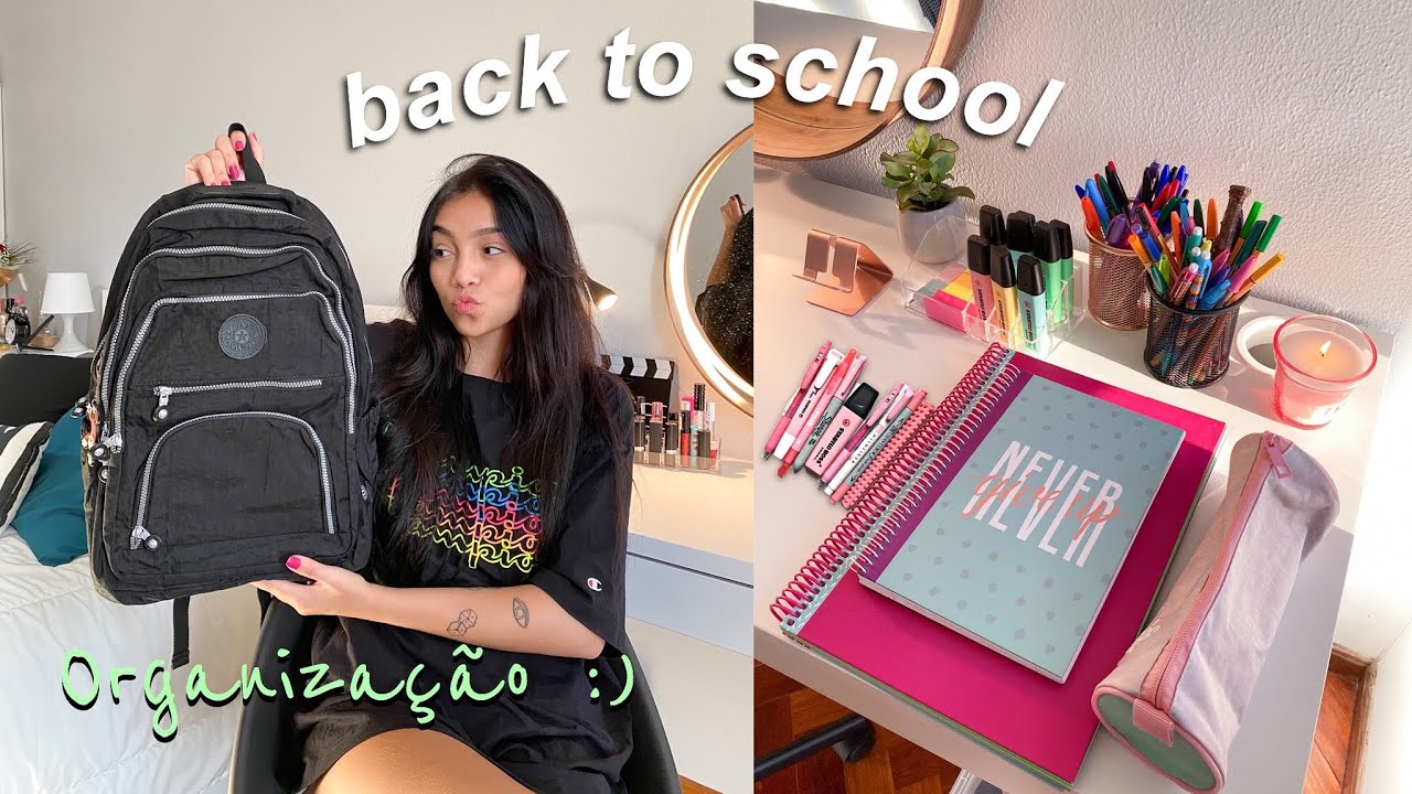 ORGANIZANDO MEU CANTINHO DE ESTUDOS + MOCHILA NOVA! | Back to school✨📚