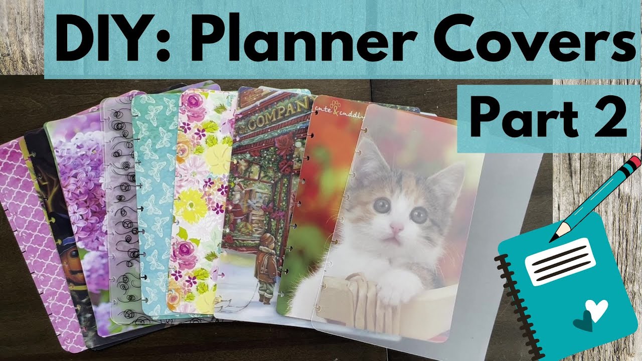 DIY Planner Covers (Part 2) - Dividers added - Dollar Tree Products, scrapbook paper and more