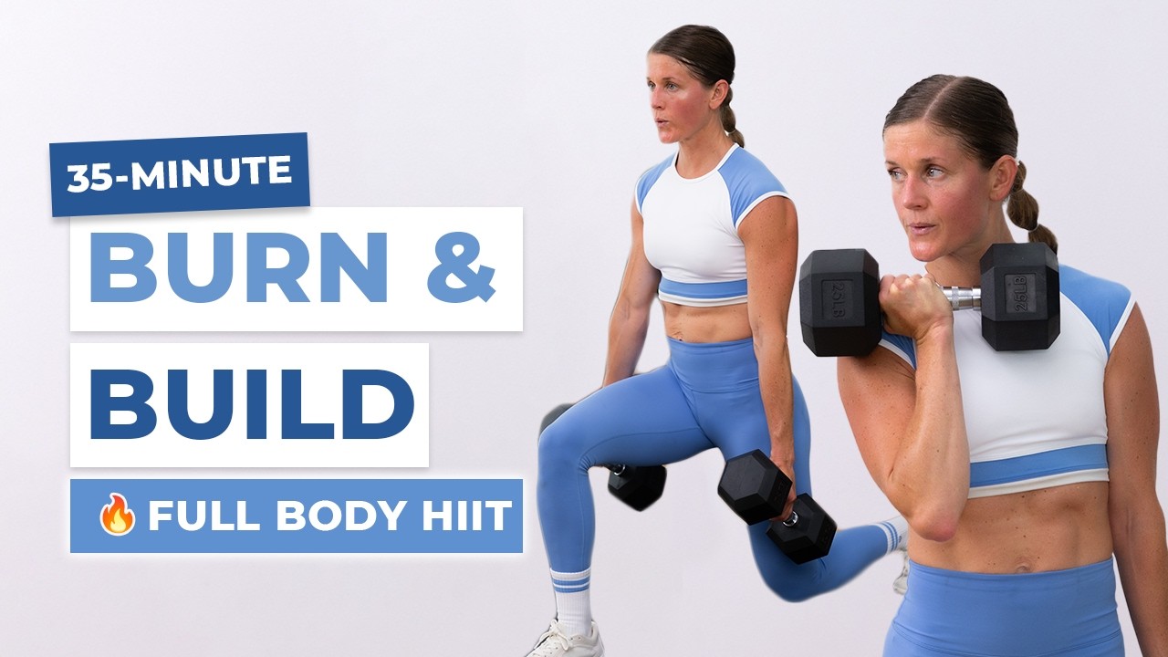 35-Minute Dumbbell HIIT Workout | Full Body Time-Drop
