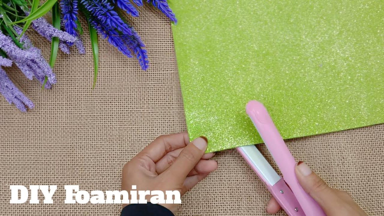 Как сделать висячие цветы из фоамирана | Настенные цветы из фоамирана