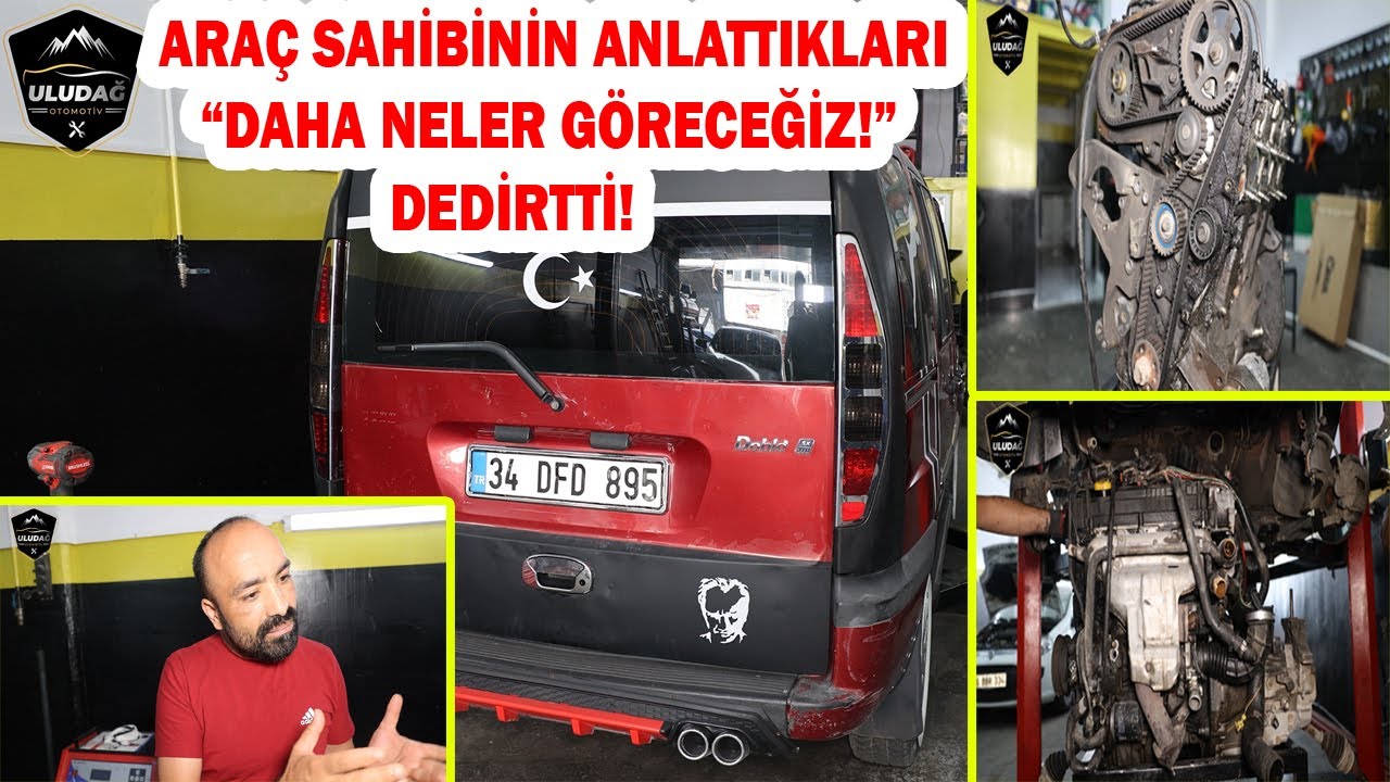 VİCDANSIZLAR MOTORU BİTİK ARABAYI SAĞLAM DİYE SATMIŞLAR! (FİAT DOBLO 1.9 JTD SIFIR MOTOR REKTİFİYE)