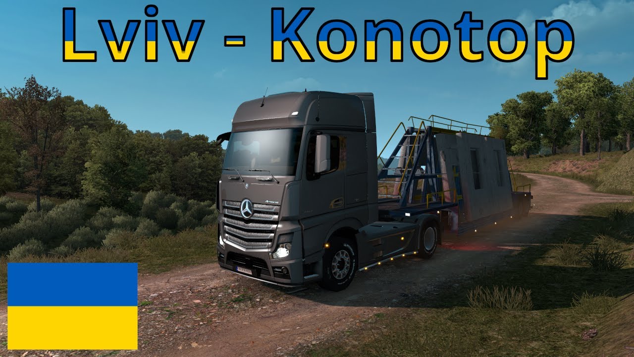 Euro Truck Simulator 2 | Romania Extended 2.7 | Lviv (UA) - Konotop (UA) [Timelapse]