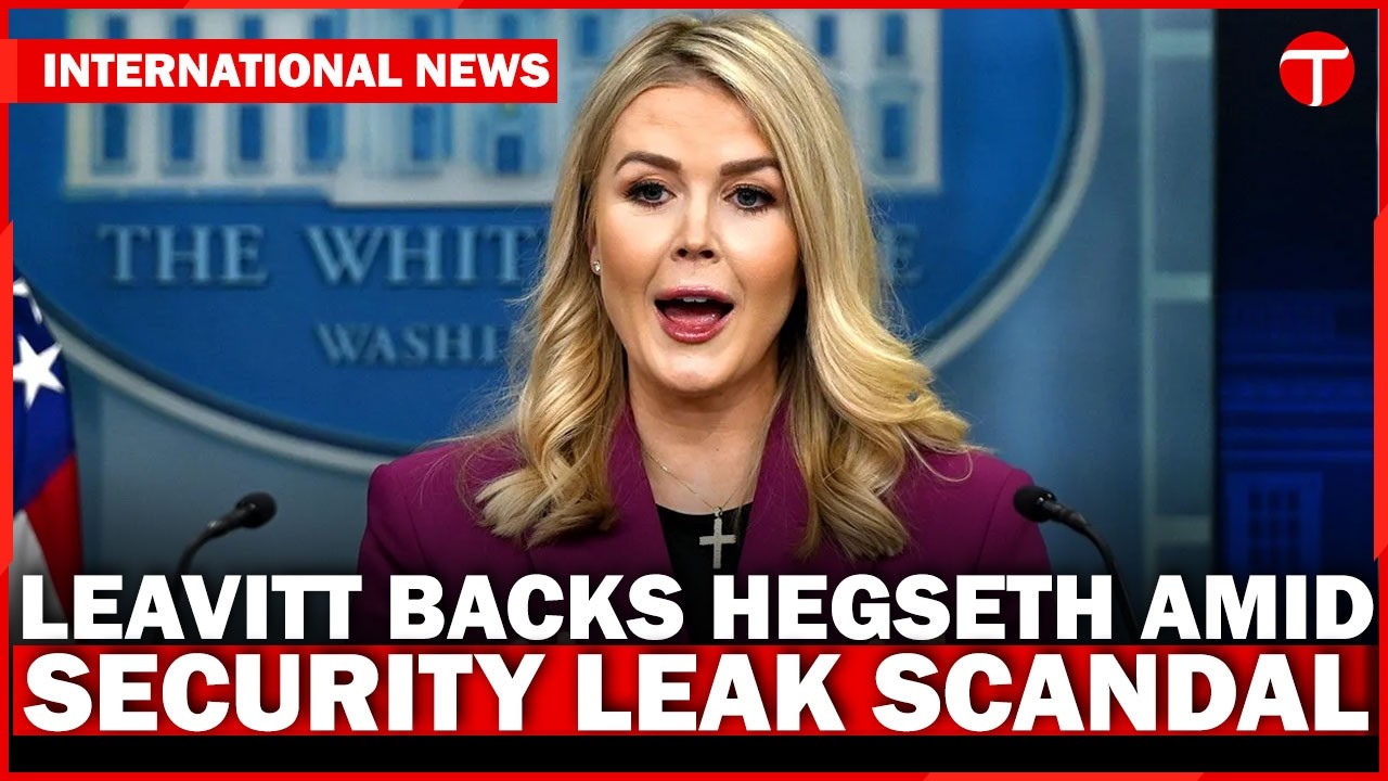 Karoline Leavitt Defends Pete Hegseth Amid BIG ATLANTIC POST Leak Controversy