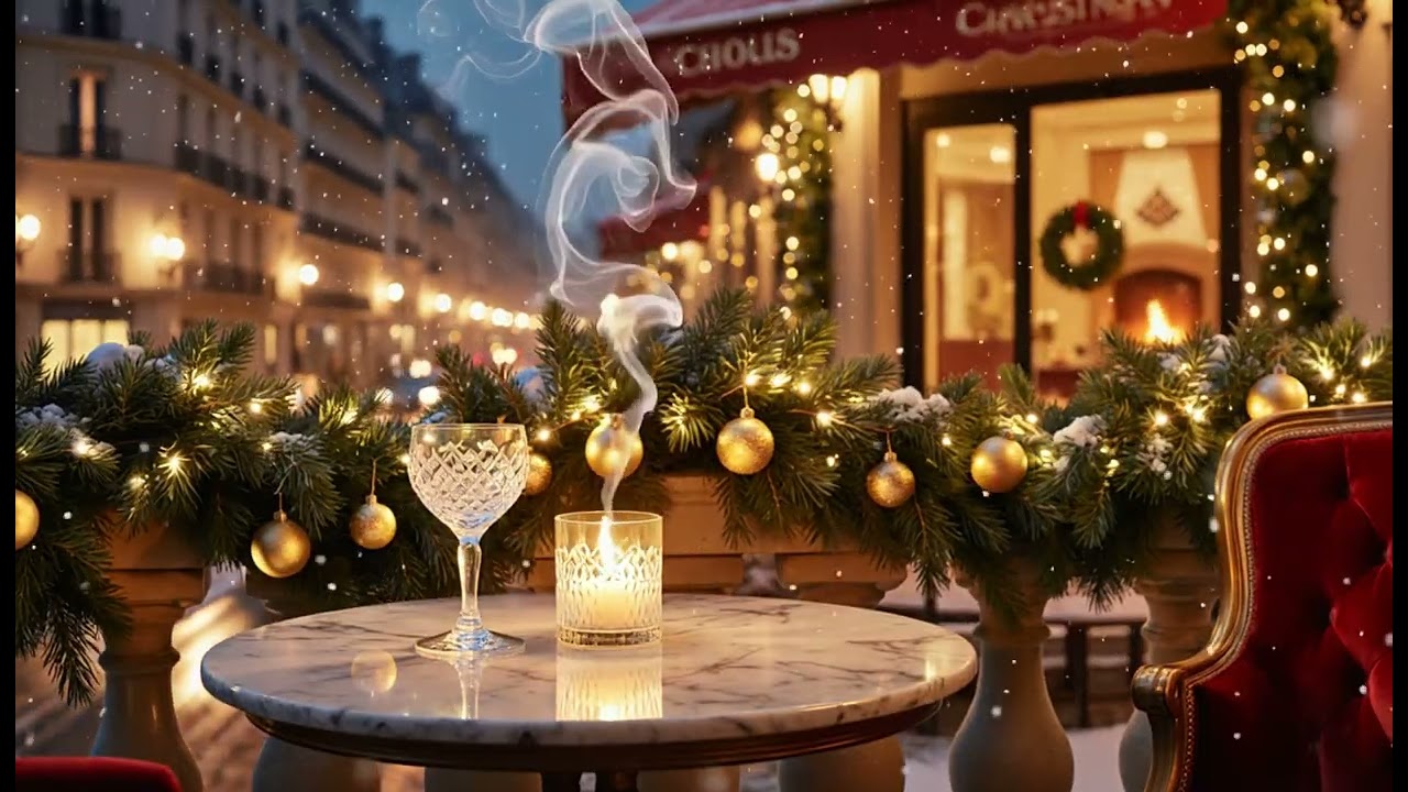 Cozy Winter Jazz & Coffee Shop Ambience – Smooth Piano for Relaxing Snowy Days