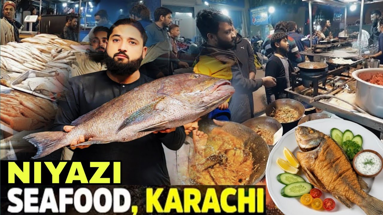 NIYAZI SEAFOOD: KARACHI KEAMARI PORT KA FISH BBQ KING! 🎣 FISH FRY, KARAHI, AUR IS MACHLI KA SACH