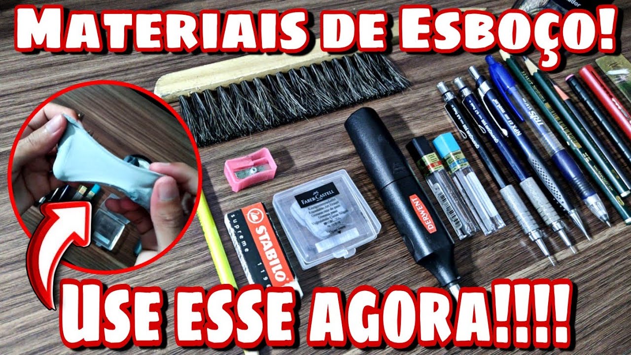 Mostrando Todos os meus Materiais de ESBOÇO que Eu uso Atualmente