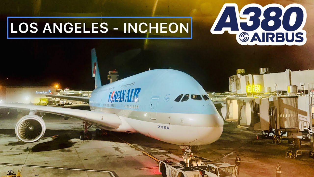 KOREAN AIR AIRBUS A380-800 ECONOMY LOS ANGELES - INCHEON