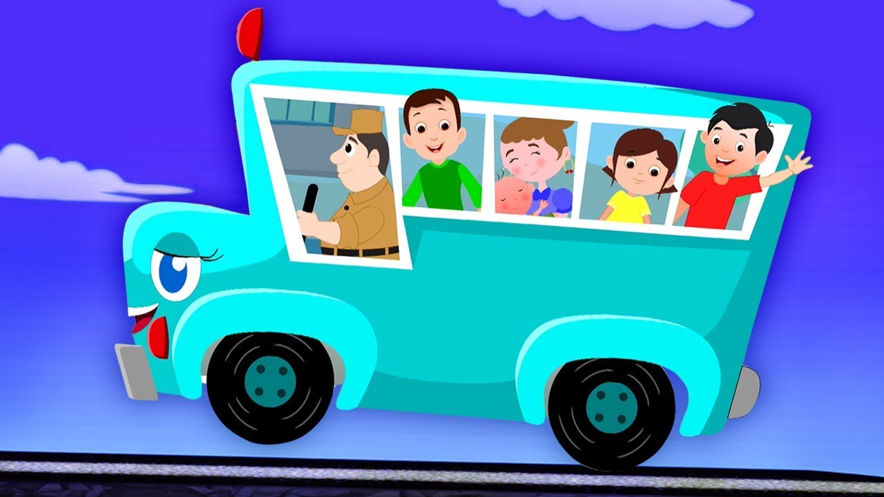 Ruedas en el autobús | canciones de autobús | niños poemas | Rhymes for Kids | Wheels On the Bus
