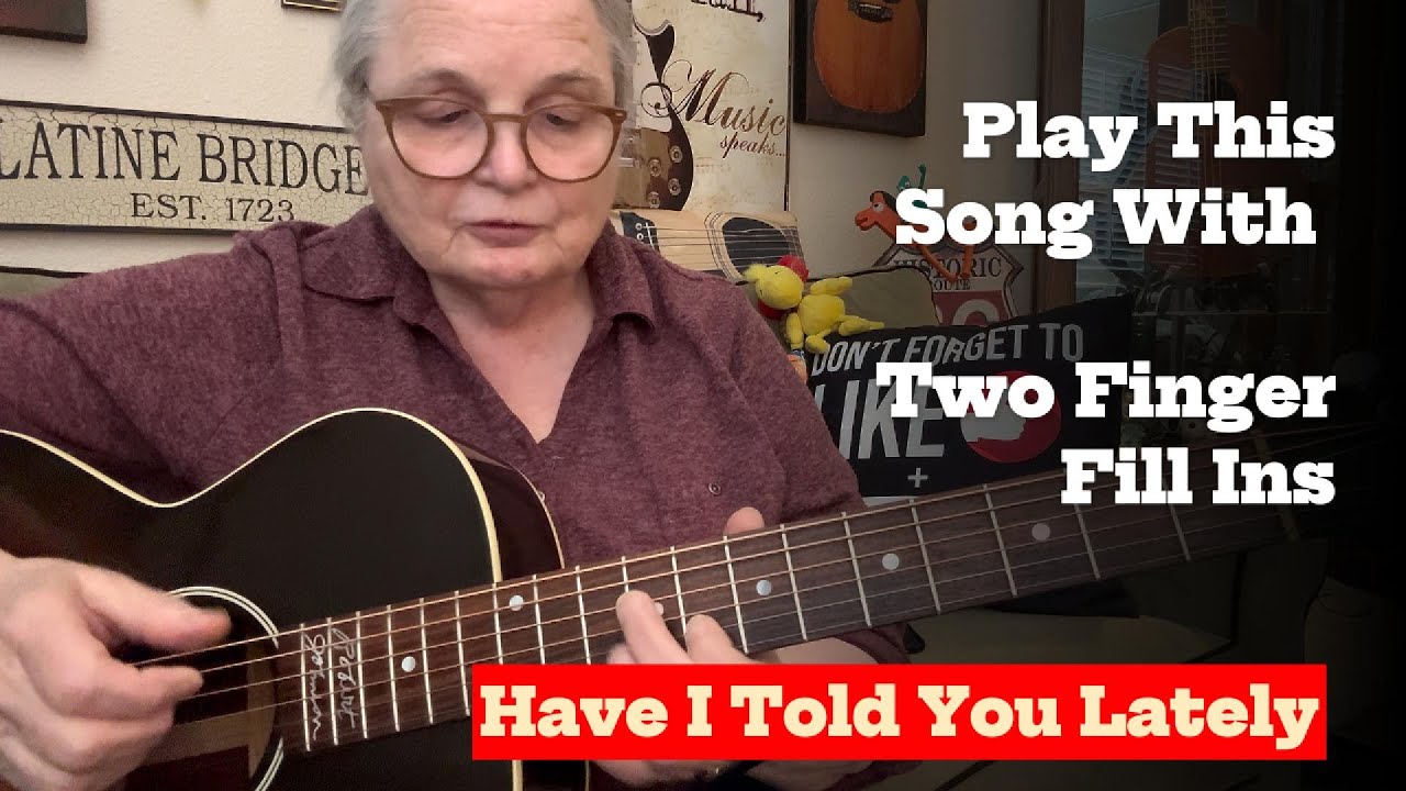 Wow FACTOR Key of G  ** Learn Fill-Ins ** Add The Melody ** Have I Told You Lately?  #guitarlesson