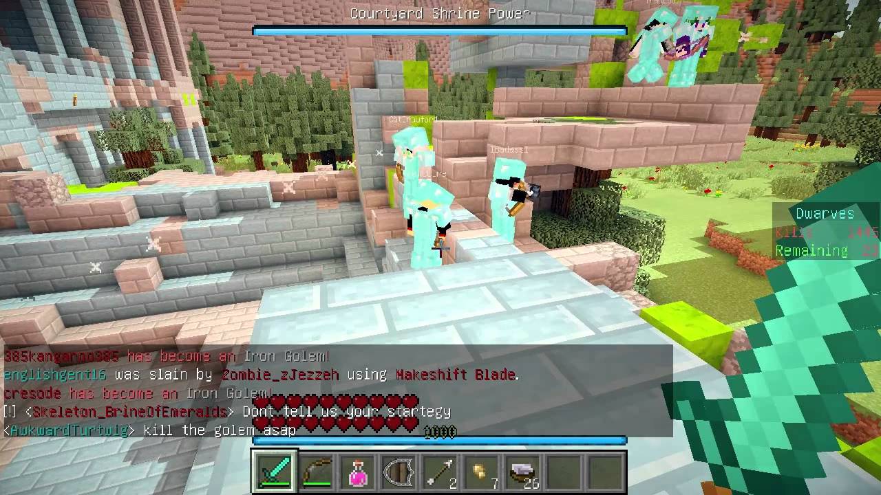 ★當個創世神★Minecraft《籽岷的伺服器GVG遊戲 Dwarves vs Zombies 矮人大戰殭屍》