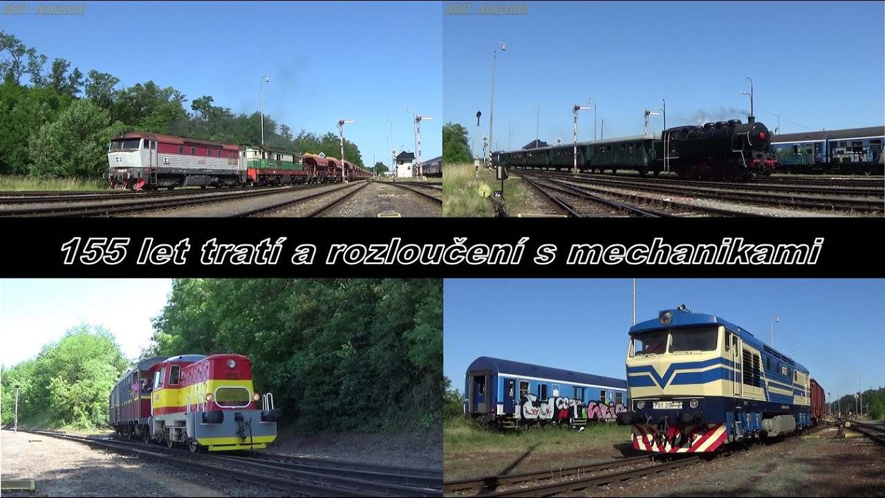 Vlaky Hrušovany nad Jevišovkou - Šanov - 21.6.2025 - (155 let tratí a rozloučení s mechanikami)