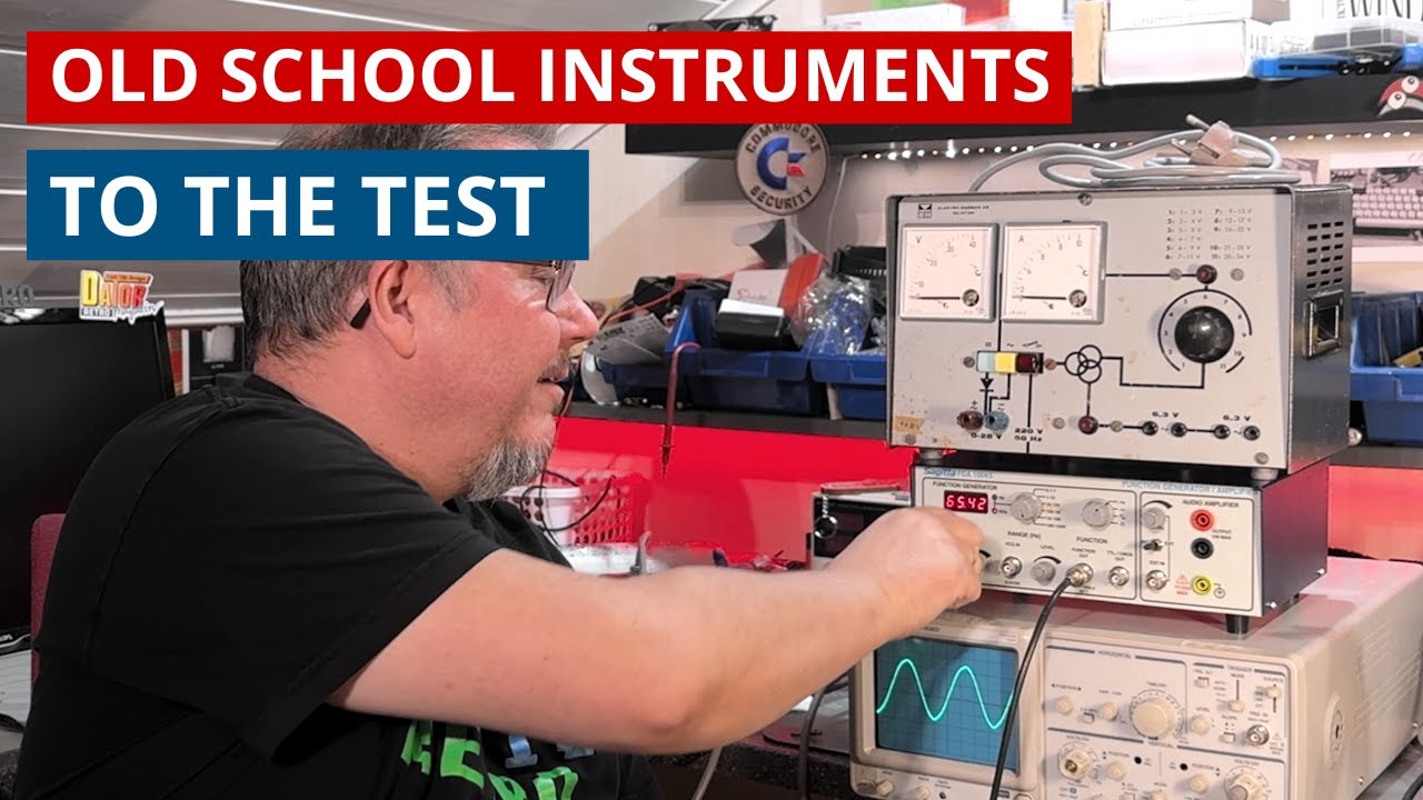 Testing Retro Lab Gear: Power Supply, Signal Generator & Oscilloscope! - Old is gold!