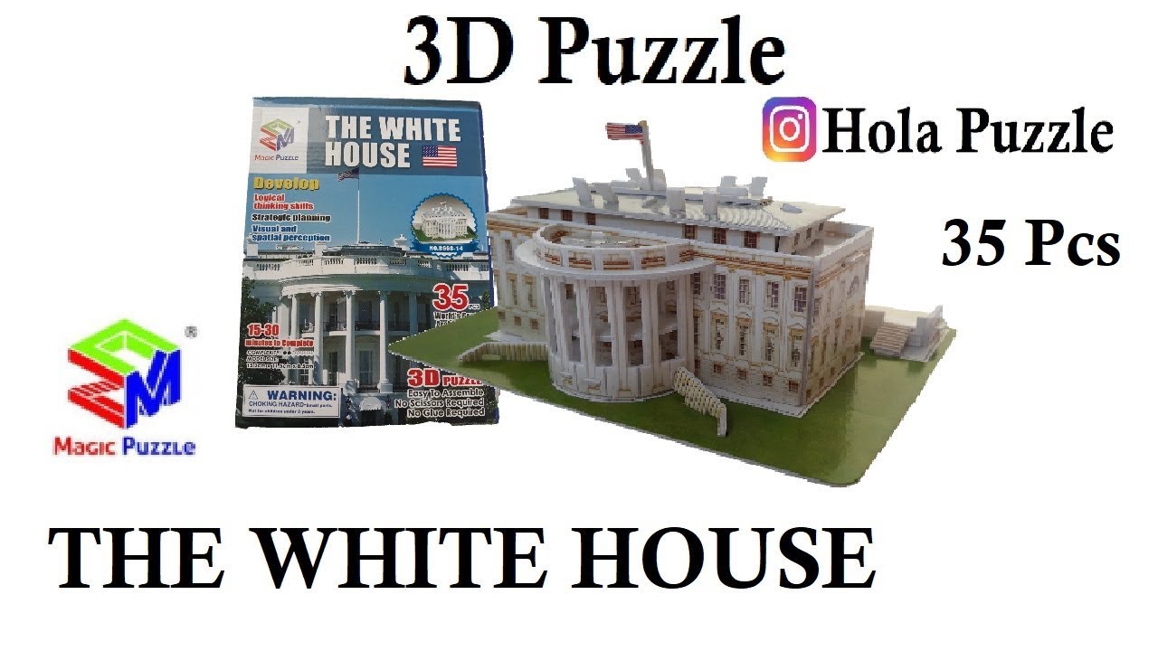 3D Puzzle || The White House || Magic Puzzle B668-14