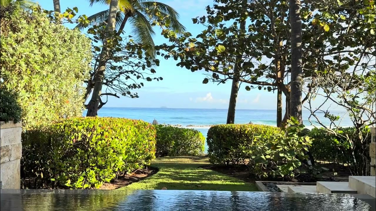 Morning View: Private Pool Room at Ritz-Carlton Reserve Puerto Rico | 15 Minute Ocean Sounds