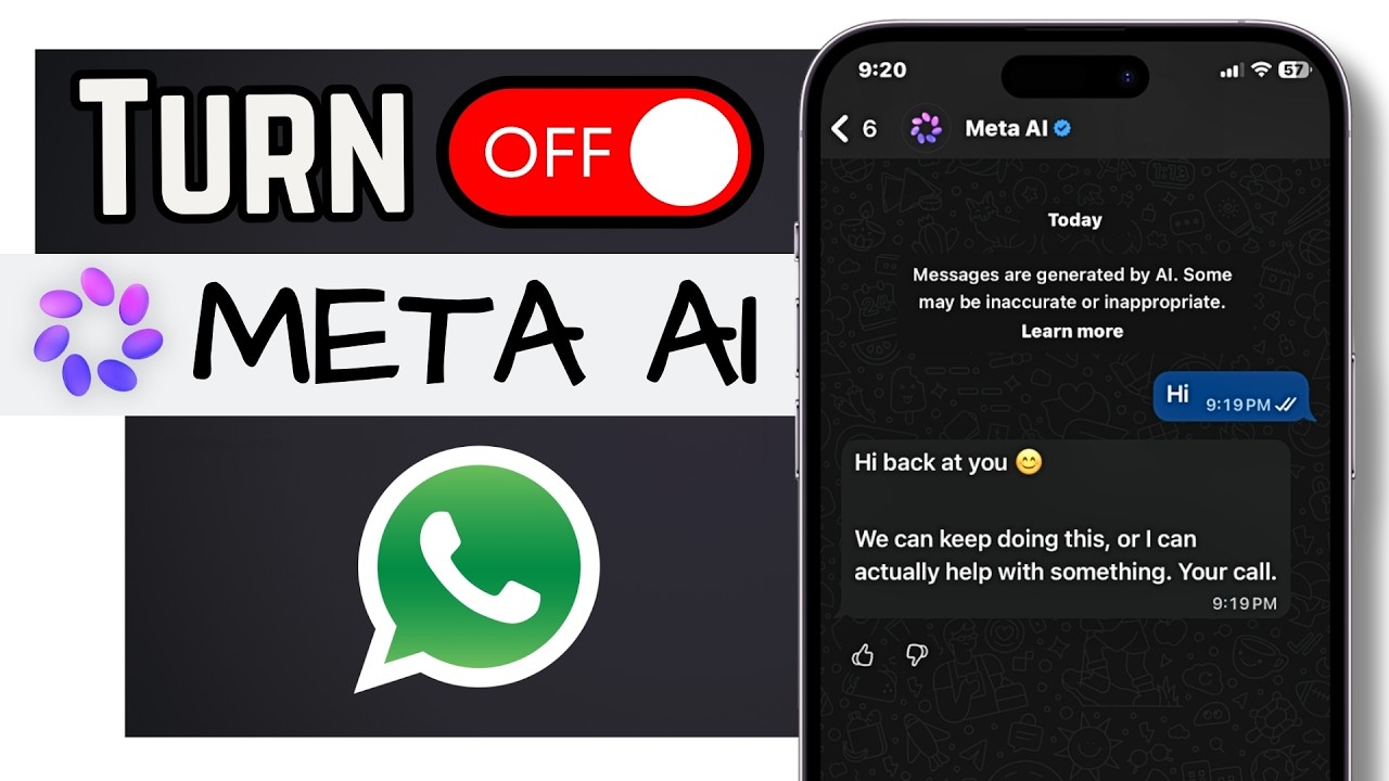 How To TURN OFF WhatsApp Meta AI on your Phone | Hide WhatsApp Meta AI