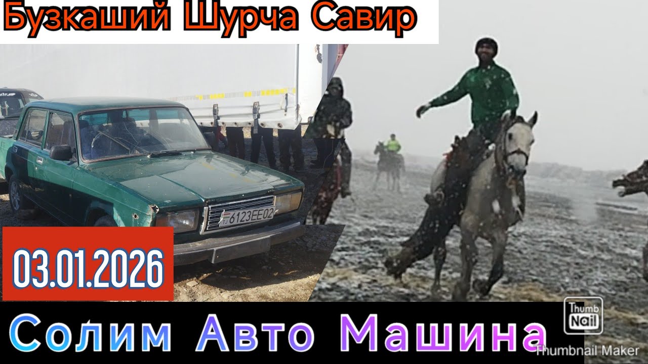 Бузкашй Шурча Ш  Панҷакент 03.01.2026 Қисми 2  Улоқ Савир Ало Байтал