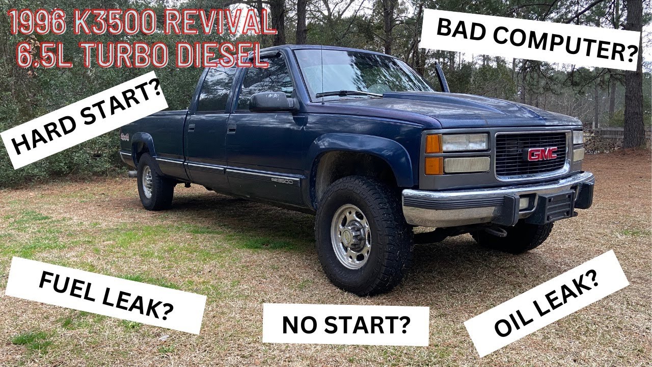 96 GMC k3500 REVIVAL: 6.5L DIESEL HARD START/RUNNING ROUGH