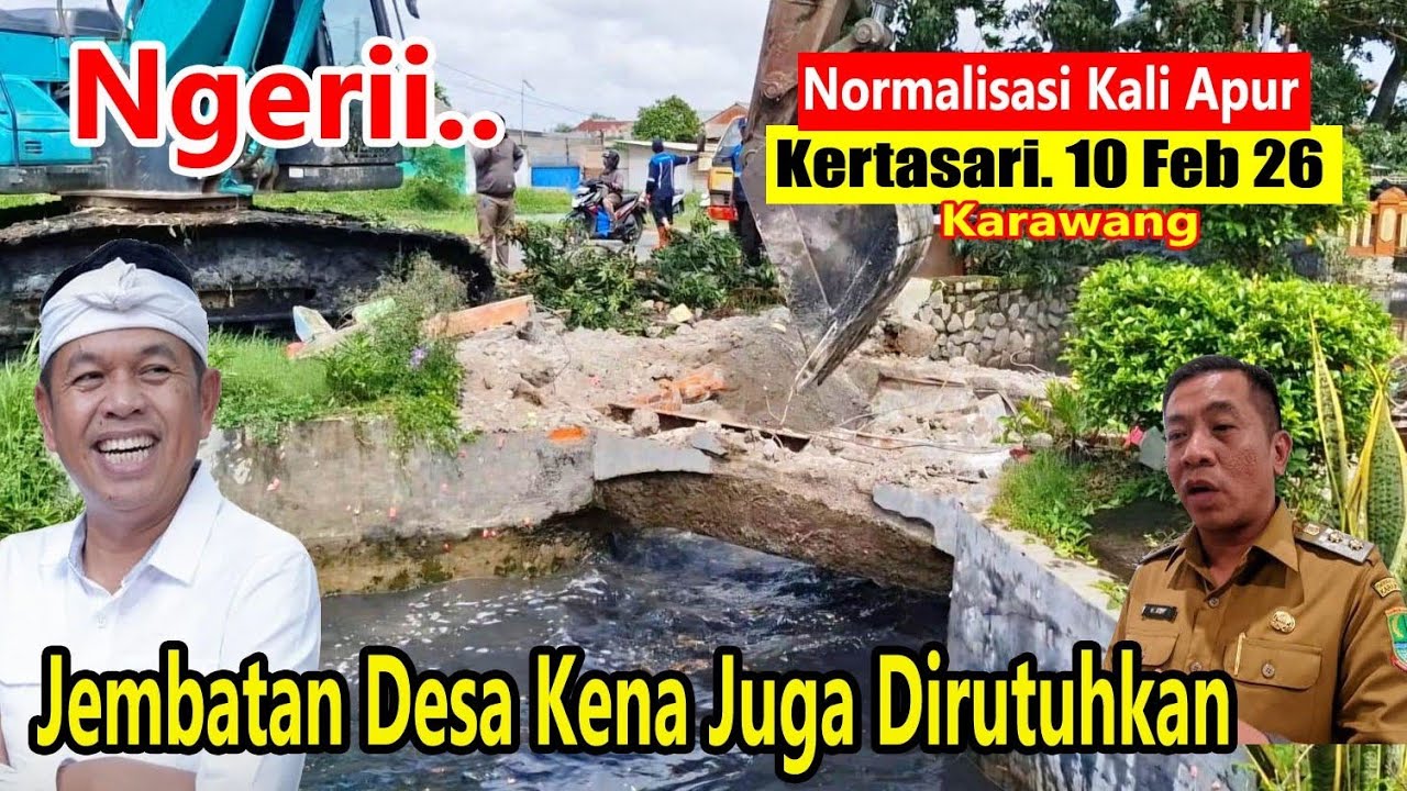 Detik2 Jembatan Desa Kertasari - Kali Apur Dirubuhkan
