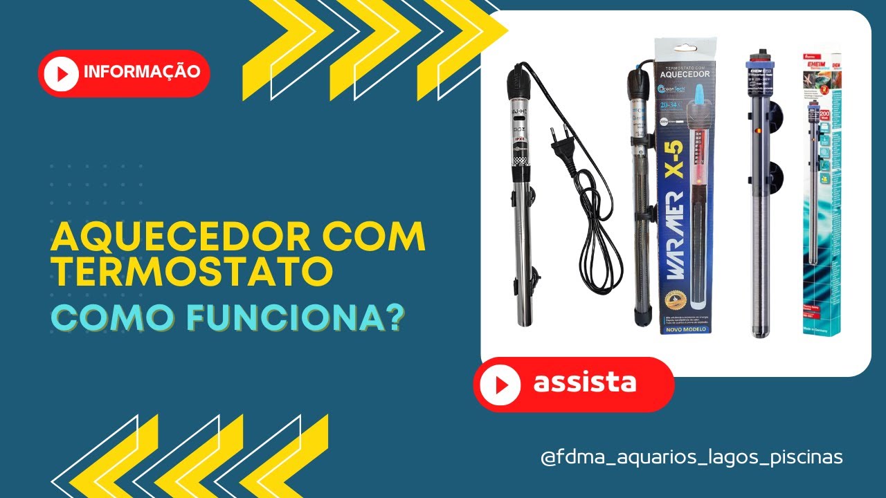 Aquecedor com Termostato para Aquários - Como Usar