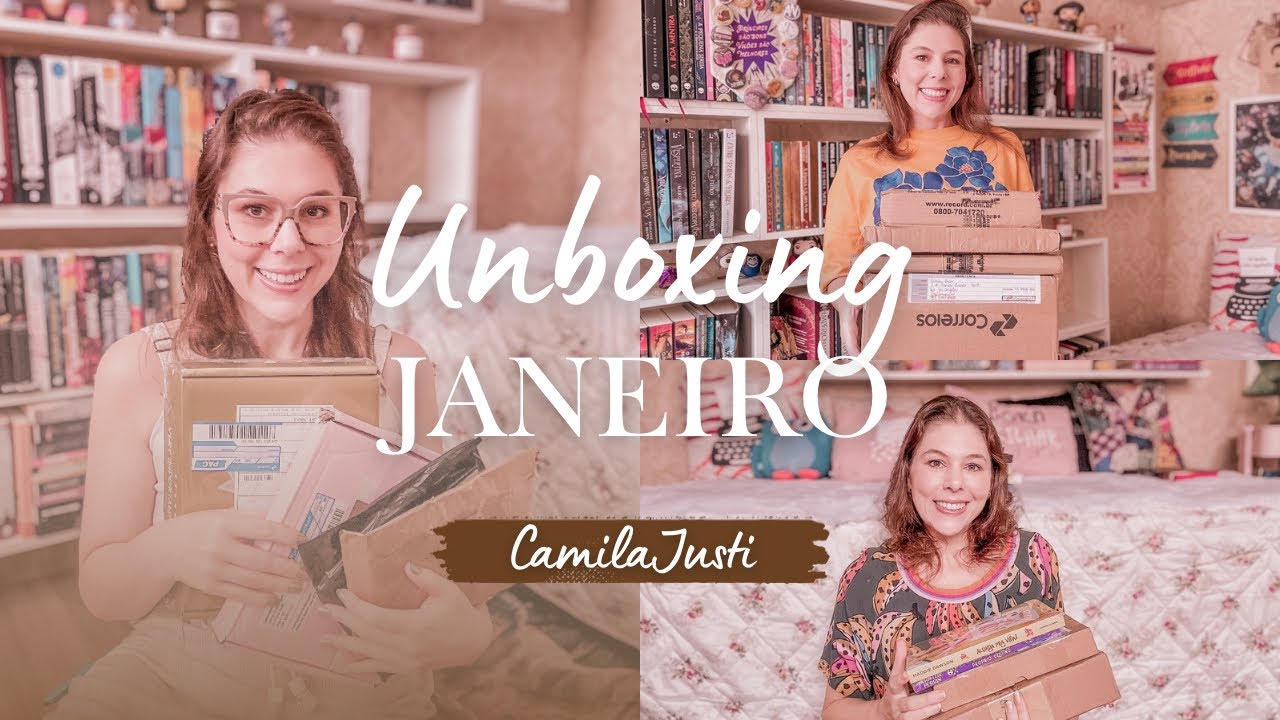 Unboxing e Bookhaul de JANEIRO
