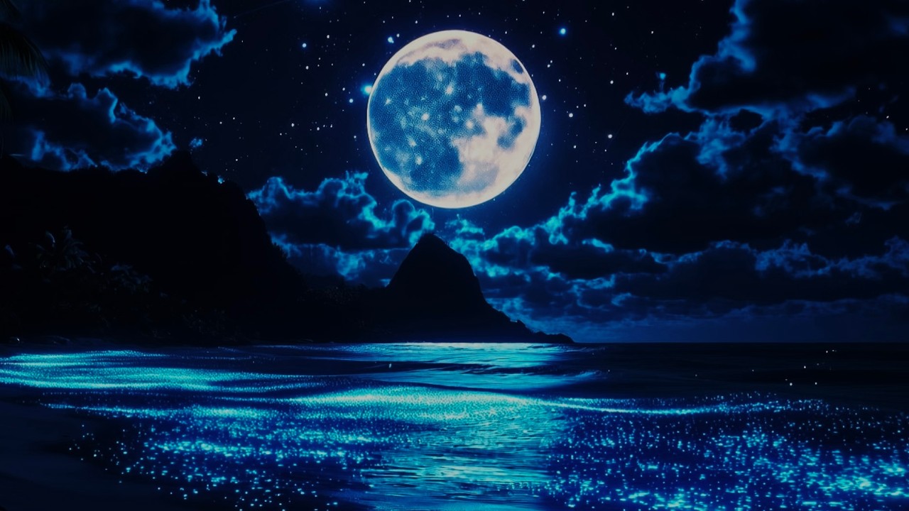 Ocean Waves for Deep Sleep | Dark Night Ambience (No Music)