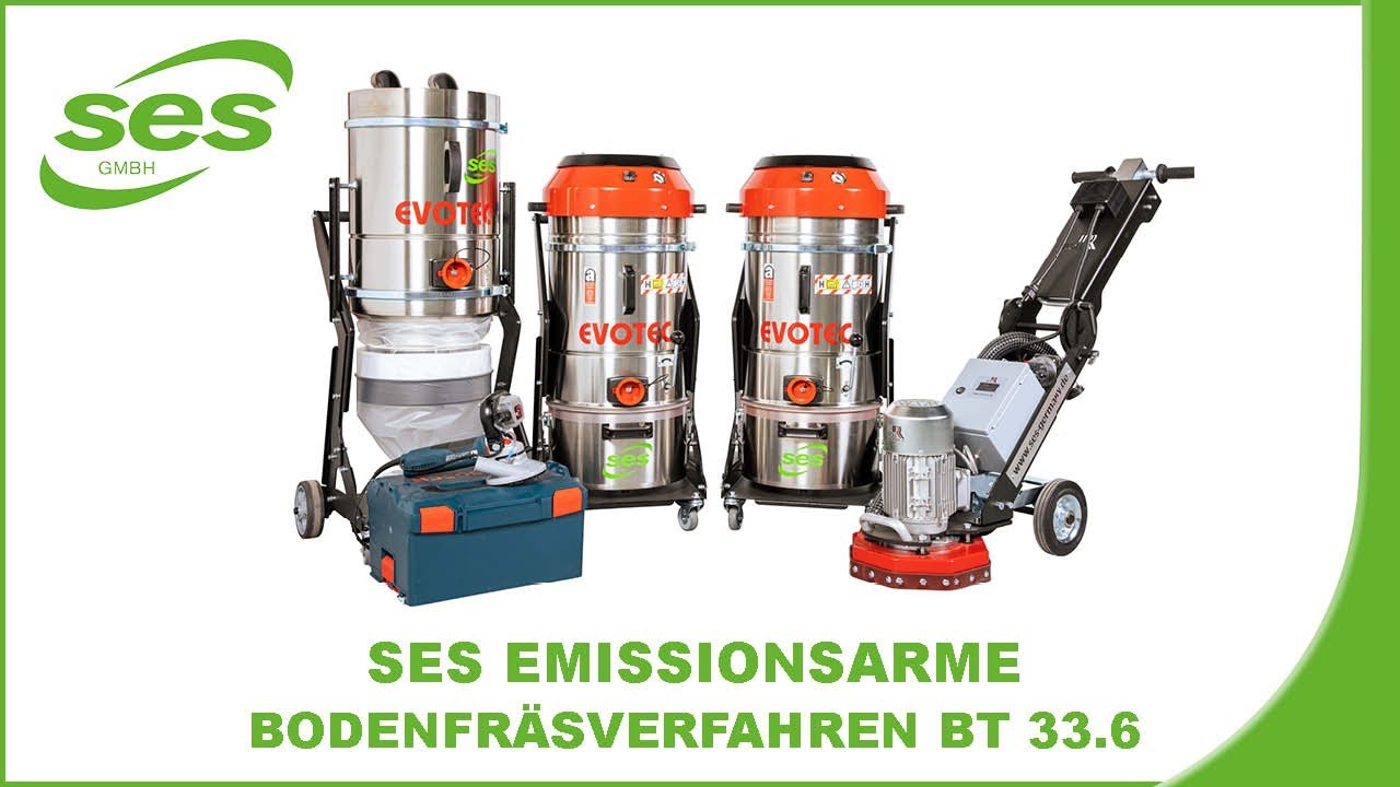 SES emissionsarmes Bodenfräsverfahren BT 33.6 | Asbest | Schadstoff | Sanierung